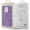 Guess GUHCP15LP4EPMU iPhone 15 Pro 6.1 fioletowy/light purple hardcase Leather 4G Stamped